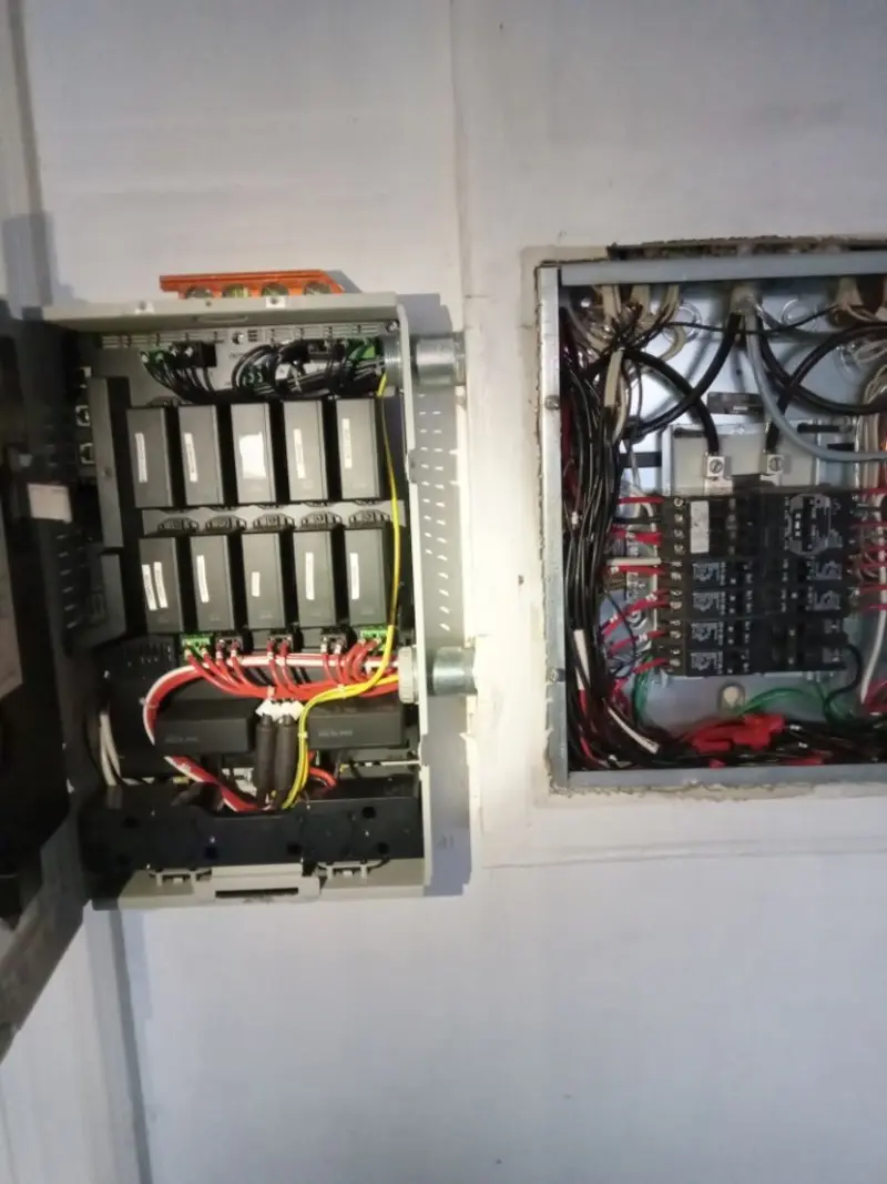 Electrical panel upgrade completed for Security Camera Wiring in Lynwood
